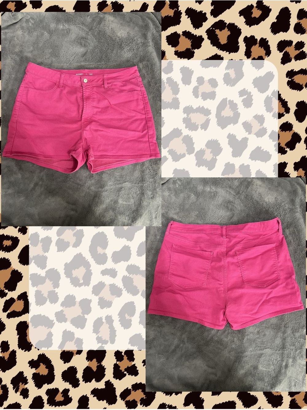Bright Pink Women's Denim Shorts